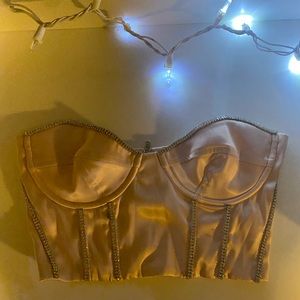 Oh Polly Satin Pink Corset